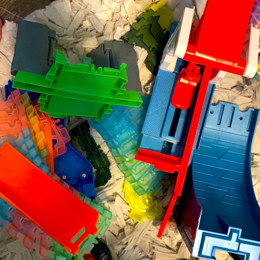 LEGOS, Hot wheel track sets ,monster truck sets.